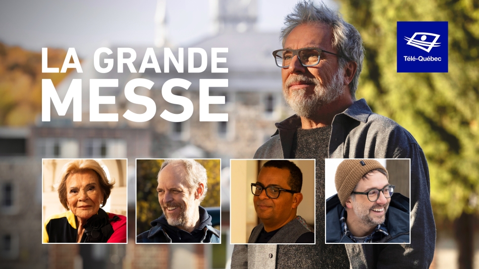 On célèbre La grande messe de Janette Bertrand, Fabien Cloutier, Grégory Charles et Alexandre Barrette