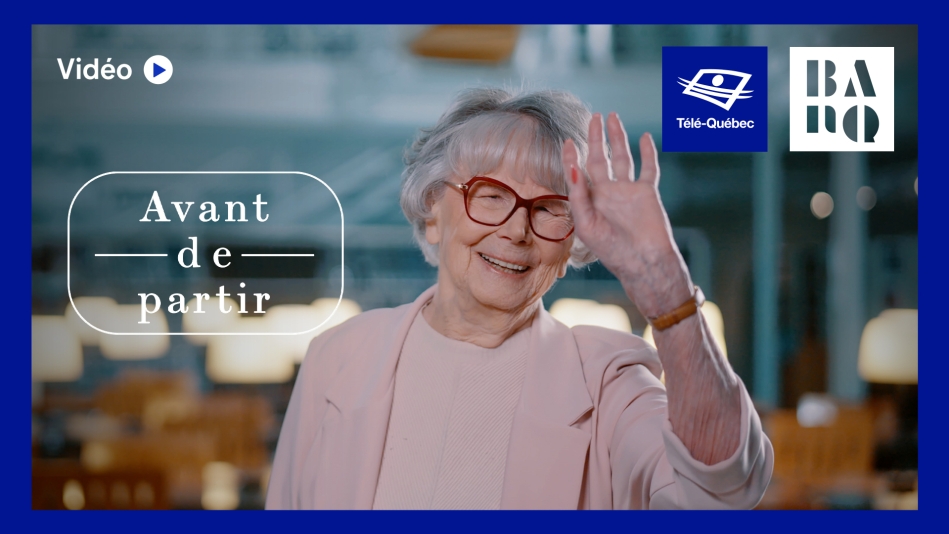 Télé-Québec et BAnQ présentent une entrevue inédite avec Béatrice Picard