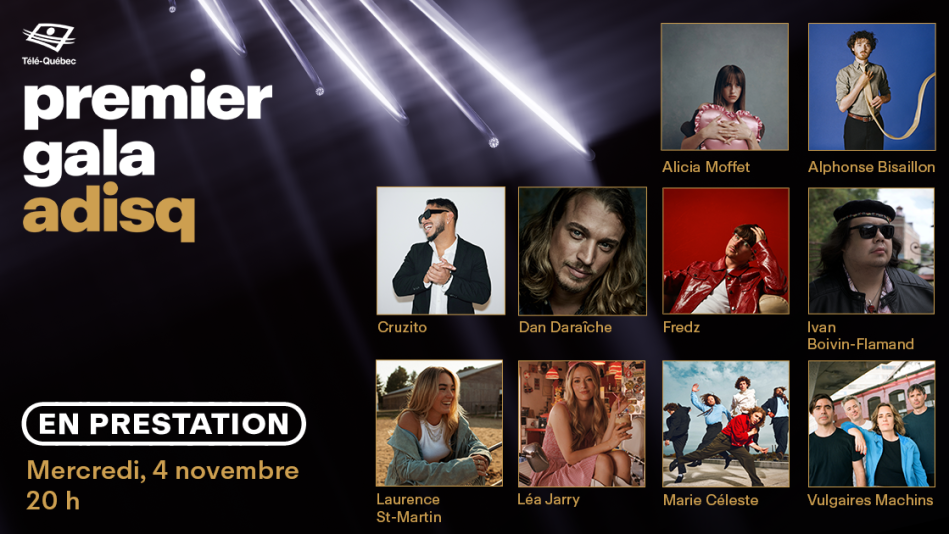 Alicia Moffet, Alphonse Bisaillon, Cruzito, Dan Daraîche, Fredz, Ivan Boivin-Flamand, Laurence St-Martin, Léa Jarry, Marie Céleste, Vulgaires Machins